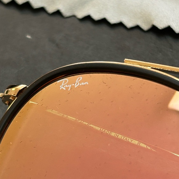 Ray-Ban Round Double Bridge RB3647 001/70 Gold - Picture 3 of 7